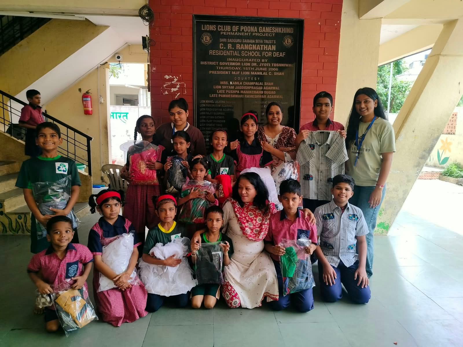 Raksha Bandhan with deaf and mute students 