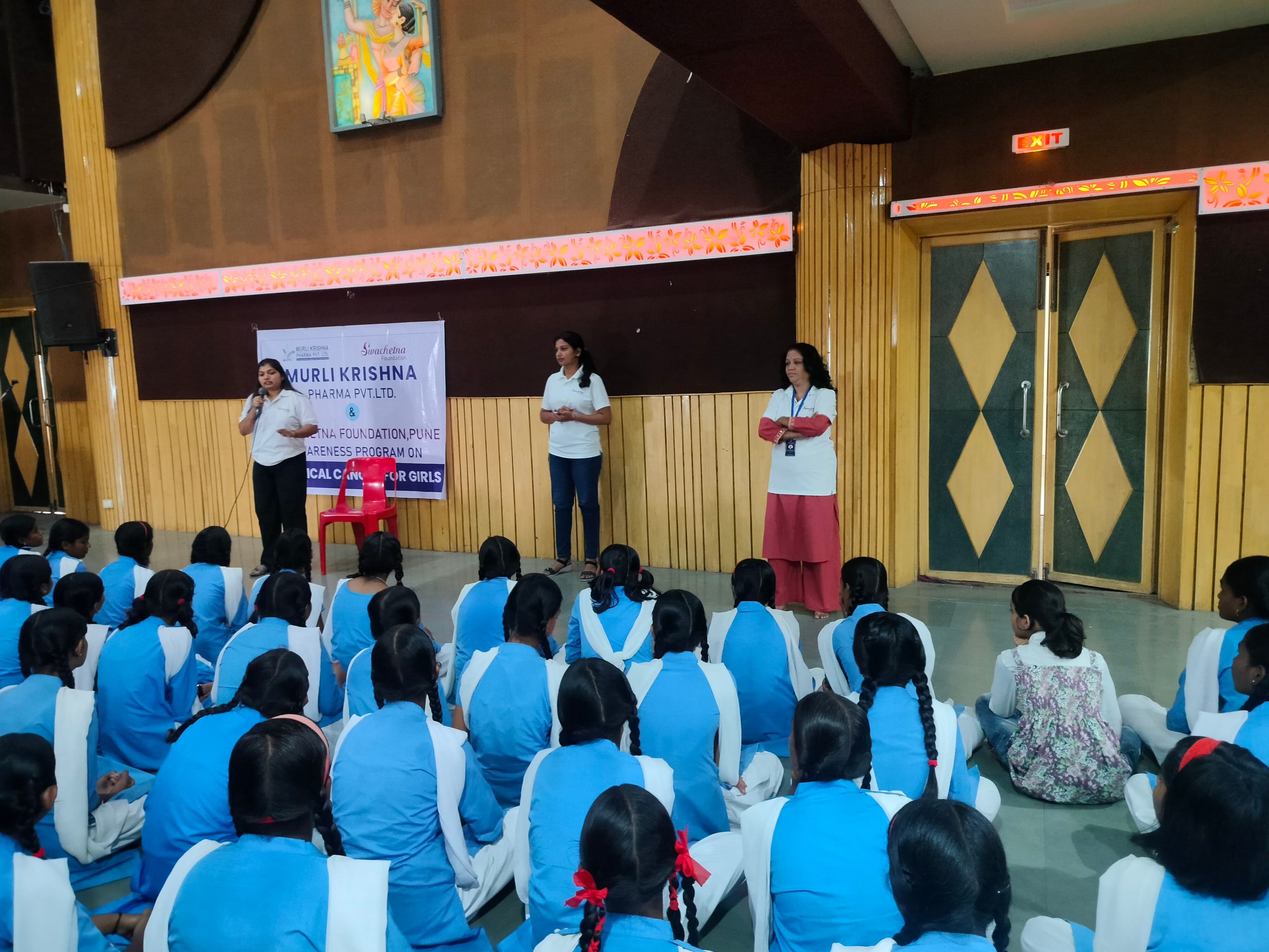 Cervical Cancer Awareness Program for School Girls at Jivan Vikas Mandir, Shirur